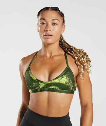 Gymshark Gs Power Minimal Sport Bh Dam Olivgröna | SE 2860JPQ